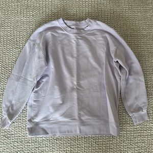 Lululemon Crew Neck Sweater Light Purple Size 6